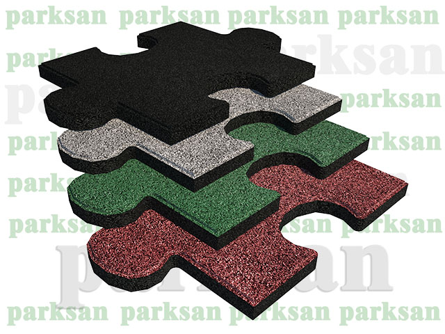 04. KAUÇUK KARO ZEMİN PUZZLE MODELİ STANDART RENK KARTELASI